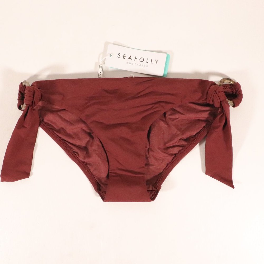 NWT Seafolly Active Ring Side Hipster in Plum